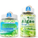 Omega 3 Gummies 2200mg, Potassium Citrate Gummies 1666mg for Adults, 3 Pack