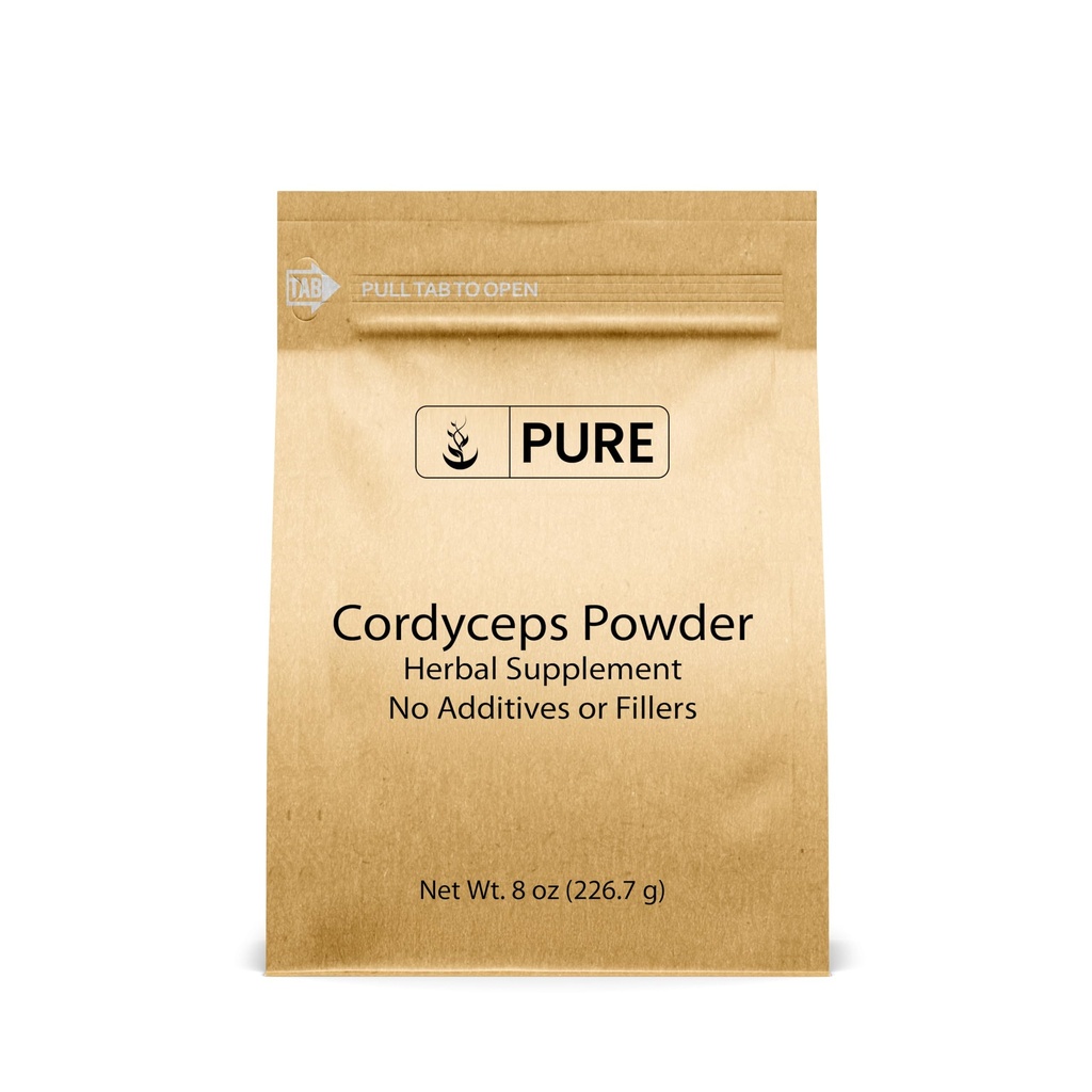 Pure Original Ingredienser Cordyceps (8oz) Traditional Herbal Supplement, Non- GMO