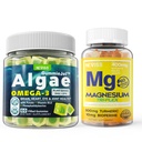Vegan Omega 3 Gummies 1000mg + Magnesium Supplement Complex 400mg