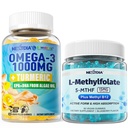 Omega-3 + Turmeric, L-MethylFolate Gummies