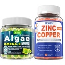 Vegan Omega 3 Gummies 1000mg + Zinc Copper Gummies
