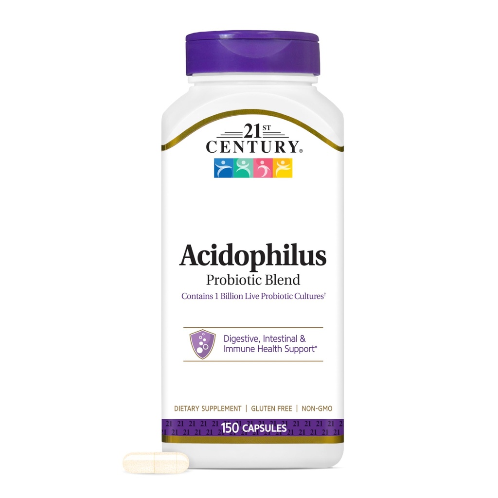 21st Century Acidophilus Probiotic Blend Capsules, 150 Count