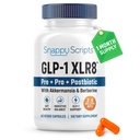 GLP-1 XLR8 supplement til vægttab, fordøjelse, obstipation, Bloating Relief med Akermansia 2.6 Billion AFU Live Prebiotic Probiotic Postbiotic Gut Health + Berberine for kvinder Mænd 60 Kapsler