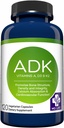 MD.Life ADK Vitamin Supplement - Vitamin D3 K2 og A Complex - 120 Kapsler - Høj potens Vitamin ADK for ben og hjerte sundhed støtte
