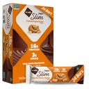 Nugo Slim Dark Chocolate Crunchy Peanut Butter, 16g Vegan Protein, 3g Sukker, 7g Fiber, Low Net Carb, Keto Friendly, Gluten Free, 24 Greve