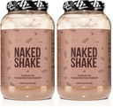 NAKED Shake - Chocolate Protein Powder - Plant Based Protein Shake with Mct Oil, Gluten-Free, Soy-Free, No Gmos Or Artificial Sweeteners - 30 Servings (Pack of 2)