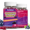 2 Pack Quercetin Gummies 1200MG, Quercetin Gummies med bromelain, Zinkvitamin C, immunsystem Vegan Gummy til voksne & Kid, 120 Vegan