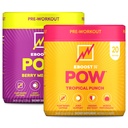 EBOOST POW Natural Pre Workout Powder – Berry Melon Fizz & Tropical Punch – 20 Servings Each, Energy, Focus, Joint Mobility Support, Non-GMO, Gluten-Free, No Creatine