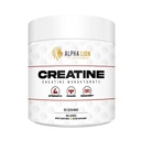 ALFA LION Creatinine Monohydrate Powder, 5000mg Per Serving (5g), Understøtter muskelstyrke, magt, atletisk ydeevne, Pure Creatina Monohydrata en Polvo tillæg (60 Servere, Unflavored)