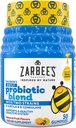 Zarbee 's Kid' s Daily Probiotic Blend Gummies med 2 Strops til fordøjelsesstøtte; Let at tygge; Gluten- Free & Drug- Free; Age 2 +; Natural Fruit Flavors; 50 Greve