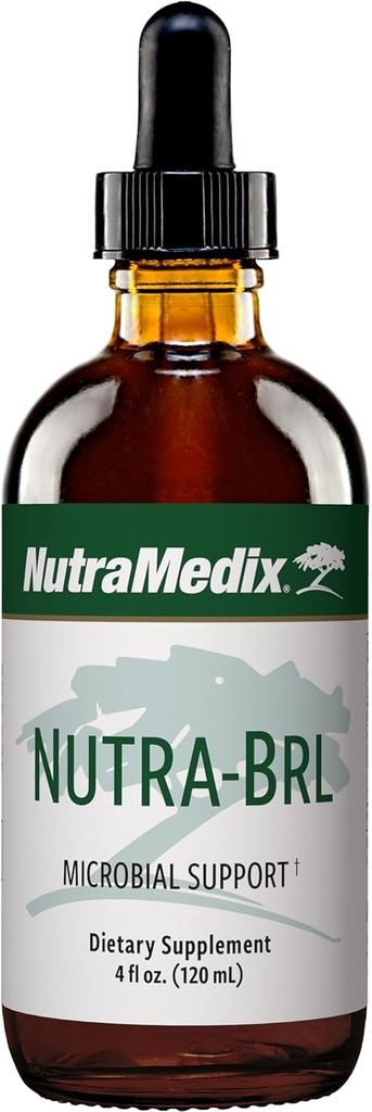 Nutramedicinsk Nutra- BRL - immunsupporttillæg med Samento Bark, Stevia Leaf og Banderilla Bark til immunforsvar + Mikrobial Support (4 oz)
