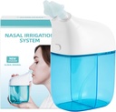 Nasal kunstvanding System, Nasal Rinse Machine, Sinus Rinse Machine, Sinus Cleaner Machine med vand tank & affald Collection Tank - Næse Cleaner til Sinus, Sinus Voksen, Allergy Relief - Blå