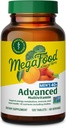 MegaFood Mænds 40 + Avanceret Multivitamin til mænd - Dr-Formuleret - Cholin, B-vitamin, C-vitamin, D-vitamin, Zink & Real Food - Brain Health, immunforsvar - Vegetarisk - 120 Tabs (60 Servering)