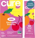 Cure Hydration - Kids Electrolyte Drink Mix 124; Plant- Based Pediatrician Formuleret Rehydration • 124; Ingen tilsat sukker, FSA- HSA, Non- GMO, Gluten- fri, Ingen kunstige Artificielle Artiskokker • 124; Box med 6 pakker - Frugt Punch