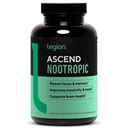 LEGION atletik Ascend Nootrop - All- Natural Brain Supplements for Memory and Focus - Nootropics Brain Support Supplement med Alpha- GPC - Brain Supplement for Alerness & Mood Support, 30 Serveringer