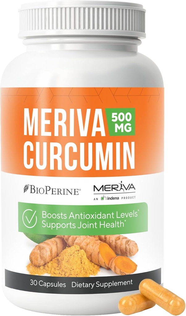 NERVE RENEW Meriva Curcumin med sort peber og bioperine - Antioxidant Boost Nerve Support - 30 kapsler