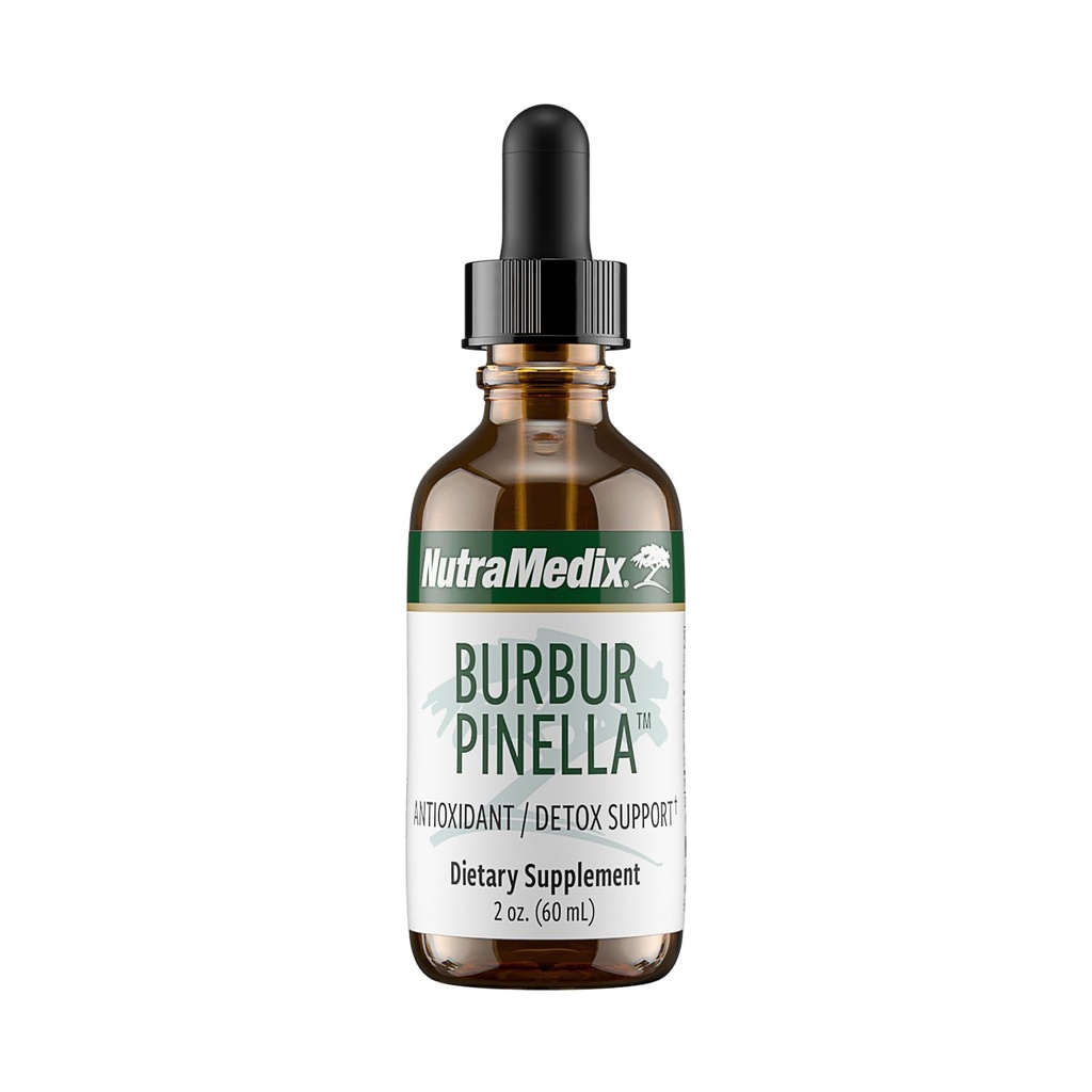 Nutramedicinsk burburbur- Pinella Brain Health Kosttilskud til voksne - Combat Brain Fog & Promote Nerve Support - Støtte en sund fuld krop Detox Rense - Biotilgængelig flydende Format (2 oz / 60 ml)