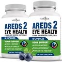 NEW AGE AREDS 2 Eye Vitamin Indeholder Bilberry 6000mg Lutein (32mg), Druefrø (6000 mg), Eyebright (1000 mg), og Zeaxanthin (8 mg) - 120 Tæl