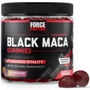 Force Factor Black Maca Gummies, Black Maca Root at forbedre Vitality hos mænd og kvinder, øge energi & styrke, med BioPerine for Superior Absorption, Lækker Passion Berry Flavor, 60 Gummies