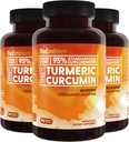 Bioemblem gurkemeje Curcumin Supplement til BioPerine Mea124; Joint Support & Heart Health Mea124; med Organic gurkemeje pulver & 95% Curcuminoids Extract 124; California Made, Non- GMO, 90- Day Supply