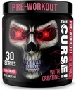 JNX SPORTS The Curse! Pre Workout Powder for Men & Women, Caffeine, Beta-Alanine, Creatine, L-Citrulline, 30 Servings, Cherry Limeade Flavor – Boost Energy, Strength & Focus