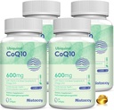 CoQ10 600mg Softgels | High Absorption CoQ10 Ubiquinol Supplement | Reduced Form Enhanced with Vitamin E & Omega 3 6 9 | Antioxidant Powerhouse Good for Health| 240 Softgels