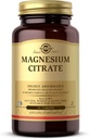 Solgar Magnesium Citrate - 60 tabletter - fremmer sunde knogler, støtter Nerve & Muskelfunktion - Højt Absorberbare - Non-GMO, Vegan, Gluten Free, Kosher - 30 Serveringer