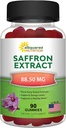 eSquared Nutrition Saffron Gummies - Saffron Extract Supplement - Pure Gummy Kosttilskud Alternativ til kapsler, piller, pulver & te