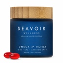Wellness Omega 3 Algae-Based Supplement with DHA/EPA & Astaxanthin, Fish Free & Vegan with Algae Oil, Absorbable Plant Based Omega 3, Plastic Free, By Ashlan & Philippe Cousteau (60 Capsules)
