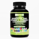 Quercetin Zinkvitamin D tillæg Quercetin 1000mg Zink 50mg vitamin C 1000mg vitamin D 5000 IE bromelain Elderberry Sea Moss til voksne