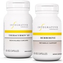 Integrativ terapi Bundle med berberine, 60 kapsler & Theracurmin HP, 60 kapsler - Berberine til metabolisk støtte * - Theracurmin supplement Det er 27x mere biotilgængelig *