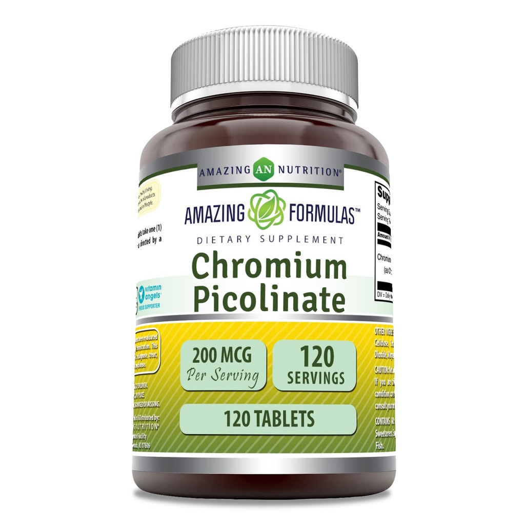 Amazing Formulas Chrom Picolinate Supplement Note 124; 200 Mcg Per Serving