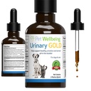 Pet Wellbeing Urinary Gold for Cats - Vet- Formuleret Multi- Herb Urinary Tract Support - Feline Bstige Sundhed & Urinary System Wellness - Holistic Cat Supplement - flydende formel 2 oz (59ml)
