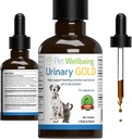 Pet Wellbeing Urinary Gold for Cats - Vet- Formuleret Multi- Herb Urinary Tract Support - Feline Bstige Sundhed & Urinary System Wellness - Holistic Cat Supplement - flydende formel 2 oz (59ml)