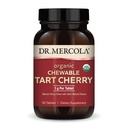 Dr. Mercola Organic Chewable Tart Cherry, 30 Servering (30 kapsler), Non- GMO, Gluten Free, Soy Free