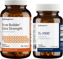 Metagenics Bundle - Bone Builder Extra Strength & D3 5000- 180 Tablets of Bone Builder * - 20 Softgels of D3 5000 for immunforsvar & Heart Health *