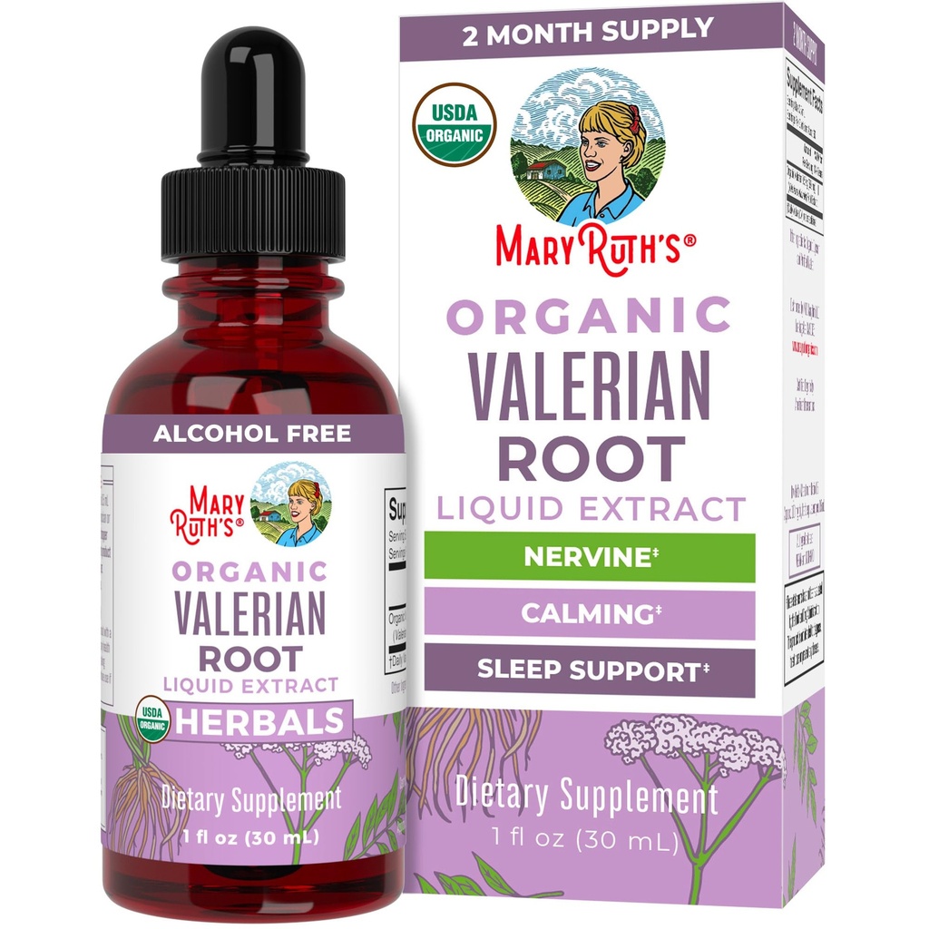 MaryRuth Organics Valerian Root Liquid Dryps against 124; 2 måneders levering af 124; Sugar Free against 124; USDA Organic Valerian Root Dryps against 124; Support Sleep against and Stress Relief against 124; Vegan Dryp 124; Non- gmo Shainless 124; Gluten Free Shaints 124; 60 Serveringer
