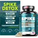 Spike Support - Nattokinase 20,000 FU/g, Bromelain 500mg & Curcumin 800mg – Triple-Action Enzyme Complex with Quercetin & Dandelion – Cardiovascular, Circulatory, Antioxidant & Immune Support