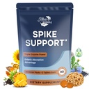Spike Detox – Nattokinase Supplement 10,000 FU with Serrapeptase 18,000 SPU & Bromelain 800 GDU – 3-in-1 Systemic Multi-Enzyme Formula for Heart - 90 Tablets