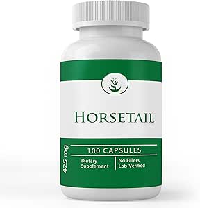 Pure Original Ingredienser Horsetail, (100 kapsler) Altid Pure, Ingen tilsætningsstoffer eller Fillers, Lab Verified