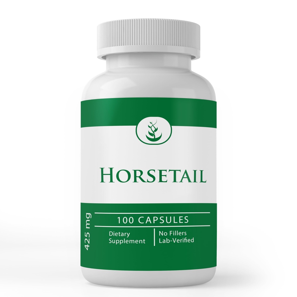 Pure Original Ingredienser Horsetail, (100 kapsler) Altid Pure, Ingen tilsætningsstoffer eller Fillers, Lab Verified