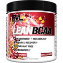 Stimulerende fri Lean BCAA pulver - Evolution Nutrition BCAAs Aminosyrer Pulver med CLA Carnitin og 2: 1: 1 Forgrenet kæde Aminosyrer Understøtter Muscle Recovery Fat Burn og Metabolisme - Frugt Punch