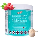 Alt i én kids vitaminer, 90 dages forsyning, pulver Multivitamin med probiotika, immunstøtte, Gut sundhed, Vegan D3, Sukker fri, ikke GMO, Natural Flavor, Doctor Formuleret, Daglig ernæring