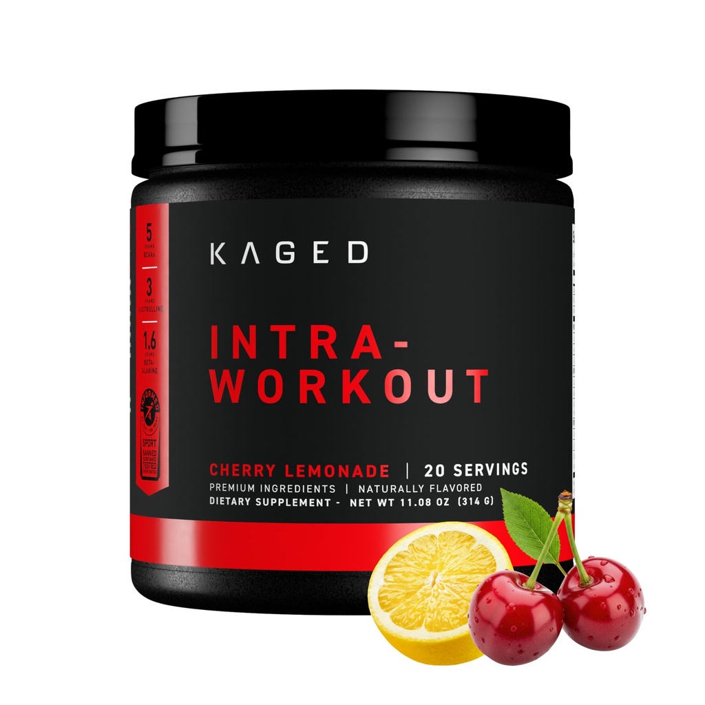 Kaged Intra- workout Powder against 124; Cherry Limeade against 124; BCAAs, L- Citrullin & Beta- alanine for Endurance