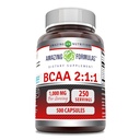 Amazing Formulas BCAA 2: 1: 1 1000 Mg Per Serving Medic124; Kapsler Medic124; Forgrenede Kæde Aminosyrer Supplement Medic124; Non- GMO Medic124; Gluten- Free Medic124; Lavet i USA (1 Pack, 500 Count)