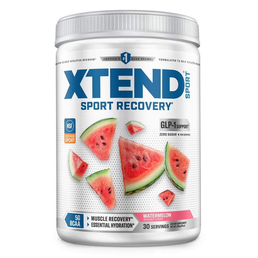 Xtend Sport BCAA Powder Watermelon - Electrolyte Powder til inddrivelse & hydrering med Aminosyrer - 30 Servere
