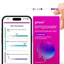 Proov - Empower Hormone Tracker derhjemme - for kvinder 30- 40 + - Forstå din Hormonbalance & Perimenopause Stage - Måler FSH, LH, Østrogen & Progesteron - 1 cyklus testsæt