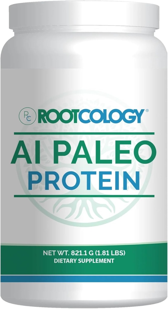 Rootkologi af Dr. Izabella Wentz MSD 124; AI Paleo Protein MSD 124; Unflavored Hydrolyzed Beef Protein Powder med 26g Beef Protein per Servering MSD 124; 821.1g / 30 Servering