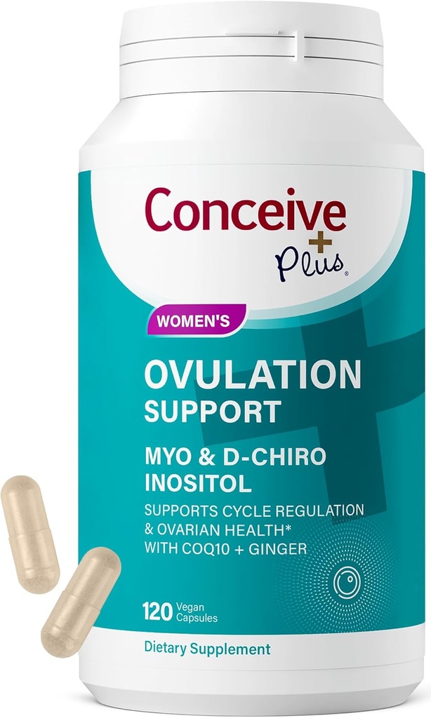 CONCEIVE PLUS Ovulationsunderstøttelse af 124; Myo- Inositol & D- Chiro Inositol til kvinder Fertilitet