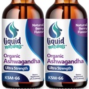Ashwagandha KSM 66 Drops, 2000mg Natural Berry Flavor - Ashwagandha Supplements for Women, Ksm-66 Ashwaganda Extract for Immune Support, Performance, Heart Health - 60 Servings (Pack of 2)